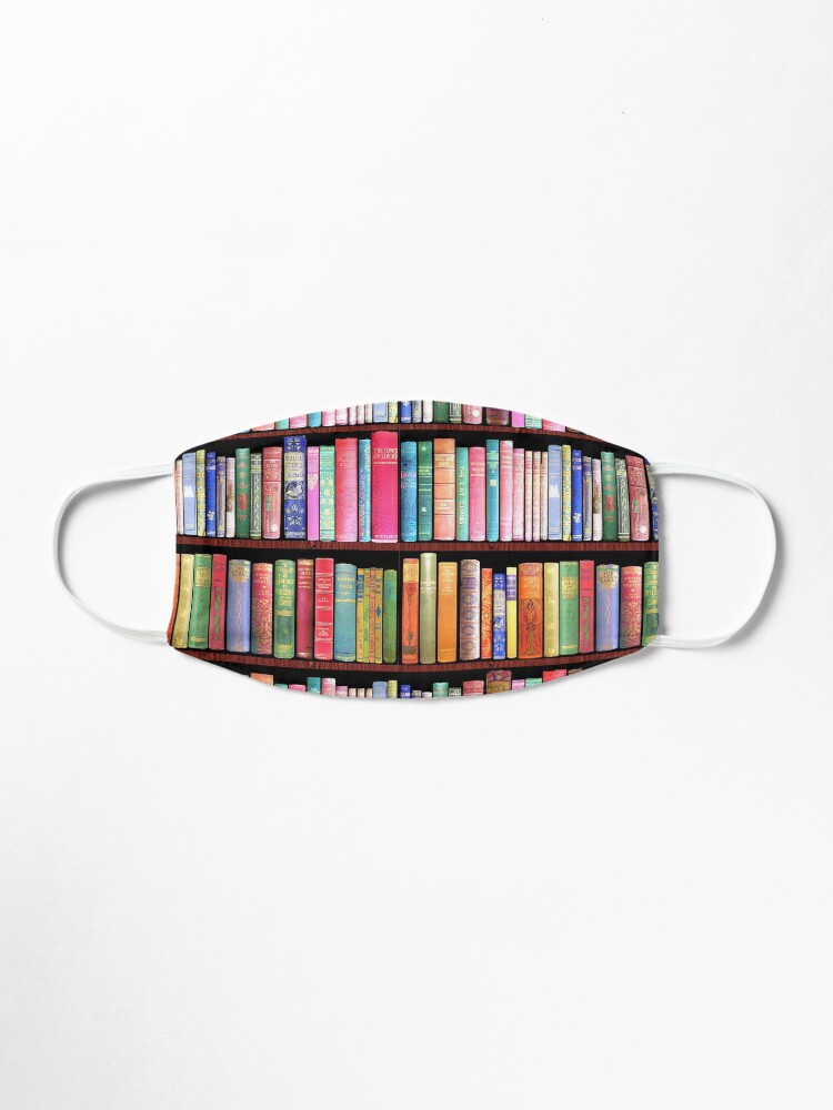 Alternate view of Bookworm Antique books Mask