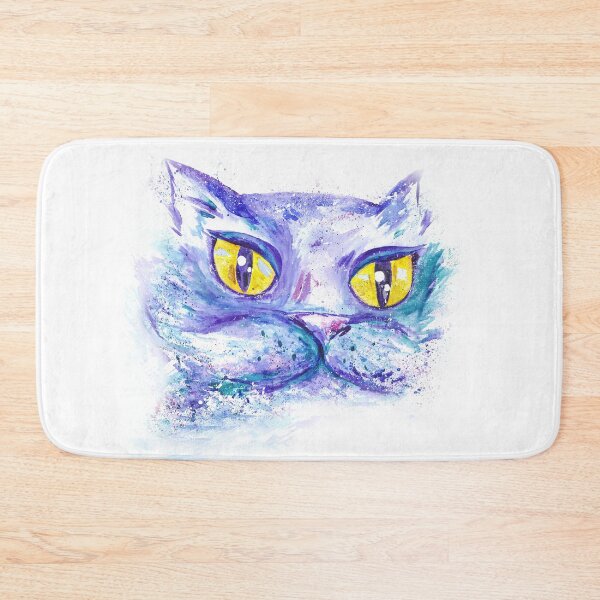 Item preview, Blue Impressionism Watercolor Cat  designed and sold by kisikoida.