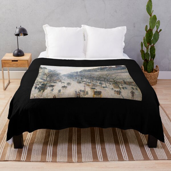 Item preview, The Boulevard Montmartre on a Winter Morning designed and sold by Tizeru.