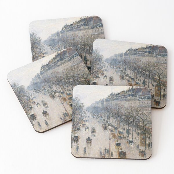 Item preview, The Boulevard Montmartre on a Winter Morning designed and sold by Tizeru.