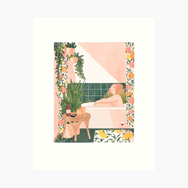 Item preview, Girl in Bathroom designed and sold by Gulli Hofverberg.