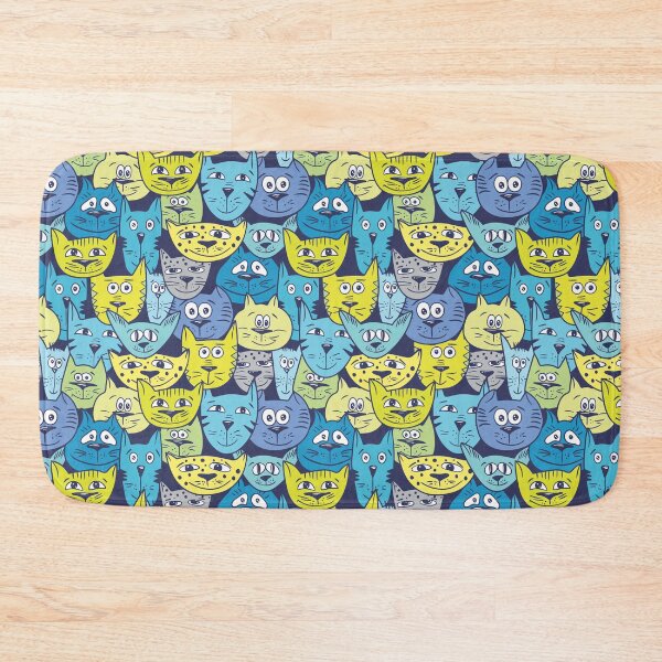 Item preview, Sketch colorful cat pattern designed and sold by kisikoida.