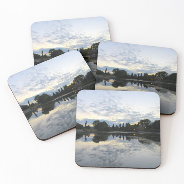 Item preview, Exhibition Park Lake Newcastle Sunset Sky Reflection In Water designed and sold by Andrew Morrell.