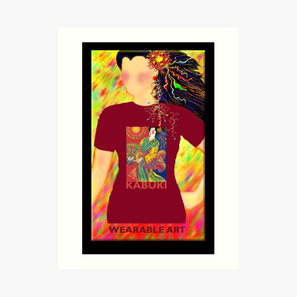 Kabuki, Wearable Art Kunstdruck