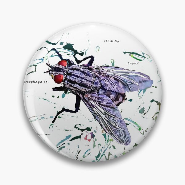 Item preview, Funny Insects Entomology Gifts - Cute Flesh Fly Modern Portrait designed and sold by r-silver.