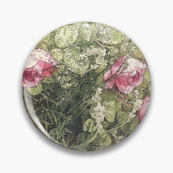 Item preview, Vintage Pink Roses & Lavender Retro Vintage Floral Gift designed and sold by r-silver.