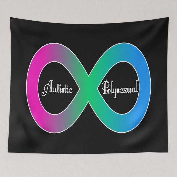 Item preview, Autistic Polysexual Infinity Sign - Pride designed and sold by BitterbluePine.