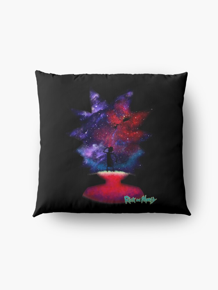 Alternate view of Ricky and Morty Lost in space Floor Pillow