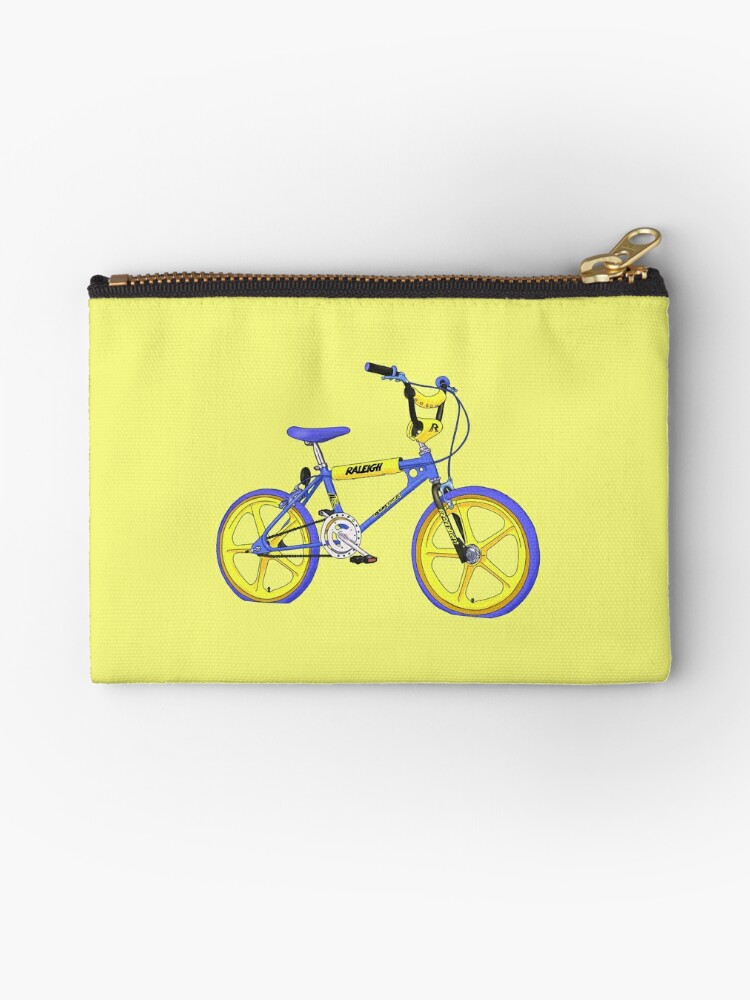 yellow raleigh bike