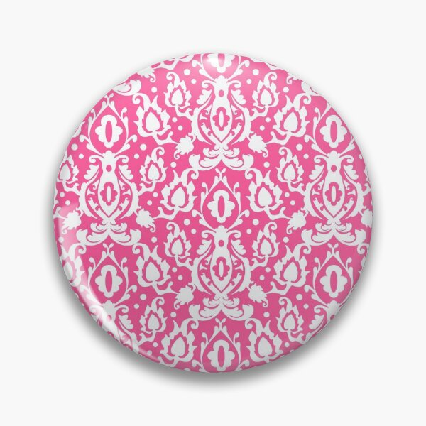 Item preview, Pretty Pink and White Decorative Damask designed and sold by AntiqueImages.