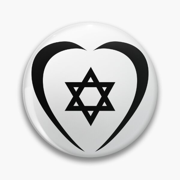 Item preview, Jewish Heart Third Culture Series (Black) designed and sold by Carbon-Fibre Media.