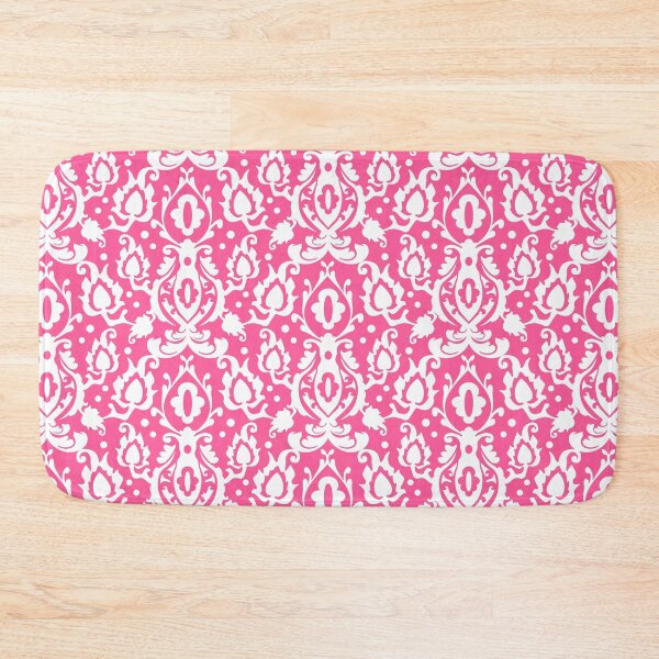 Item preview, Pretty Pink and White Decorative Damask designed and sold by AntiqueImages.