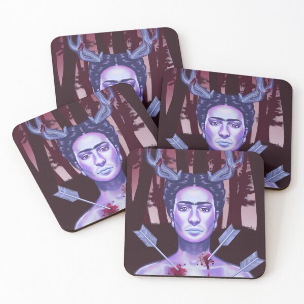 Item preview, Frida Kahlo Deer Portrait designed and sold by AutumnSpears.