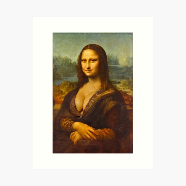 Artikel-Vorschau von Mona Lisa Big Boobs Parodie, designt und verkauft von SAUHER.