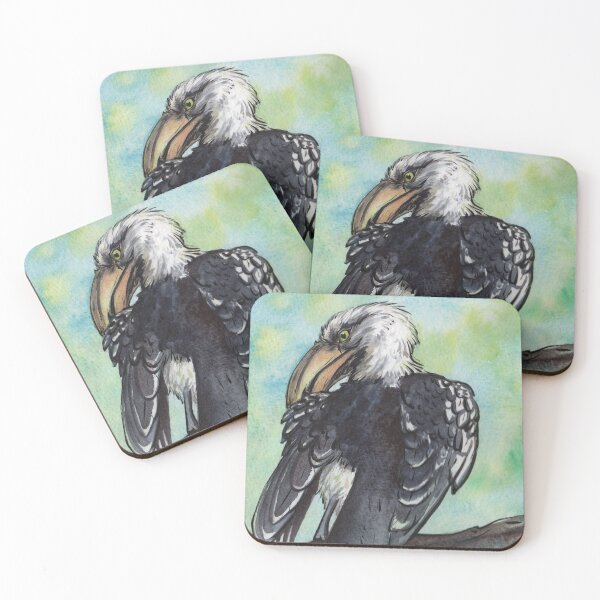 Item preview, Preening Hornbill designed and sold by LauraGarabedian.