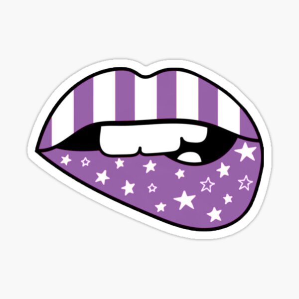 Paper, Party & Kids Embellishments Labels, Stickers & Tags Lavender lips Diecut Stickers etna