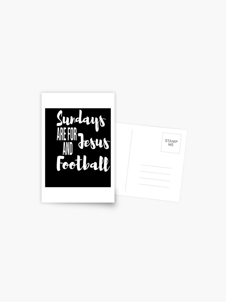 Download Sundays Are For Jesus And Football Football Svg Football Mom Svg Football Svg Files Football Grandma Postcard By Zack4design Redbubble