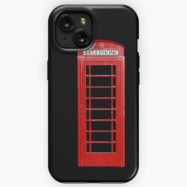 Vintage British Red Telephone Box Monogram Case-Mate iPhone Case