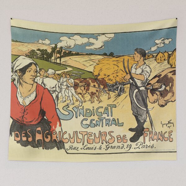 Item preview, Vintage French farmers' union ad designed and sold by aapshop.