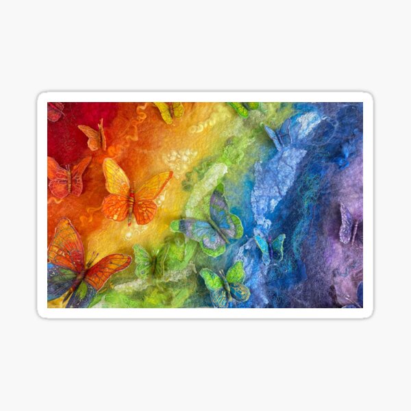 Rainbows and Butterflies Sticker