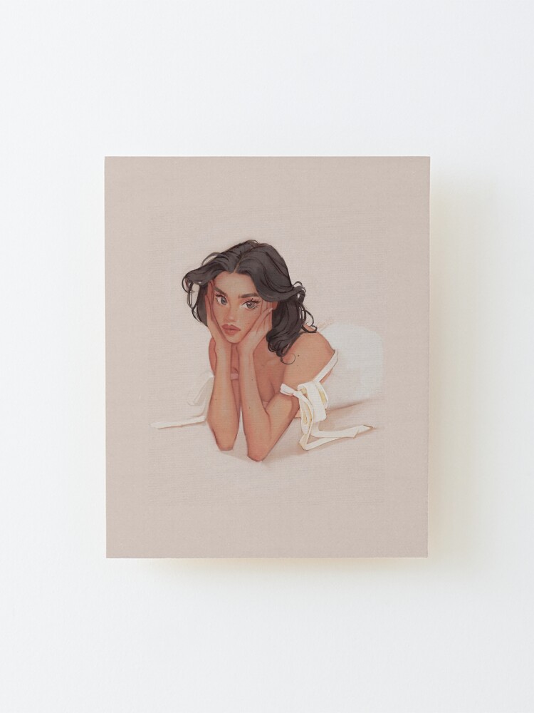 Alternate view of dewy Mounted Print