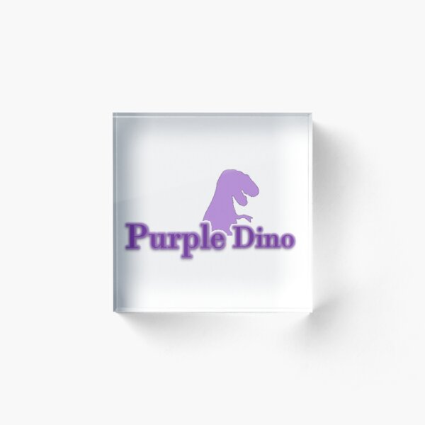 The Purple Dino Acrylic Block