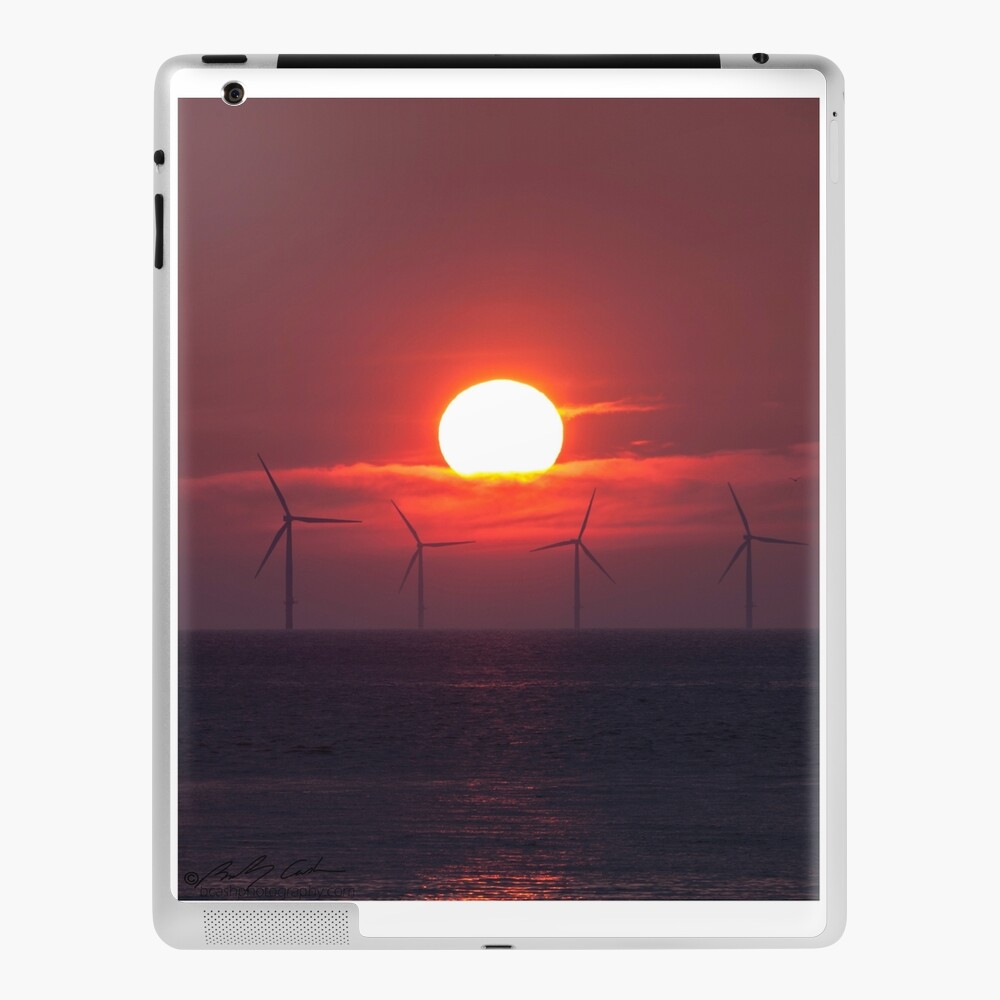 Windfarm sunset iPad Case & Skin