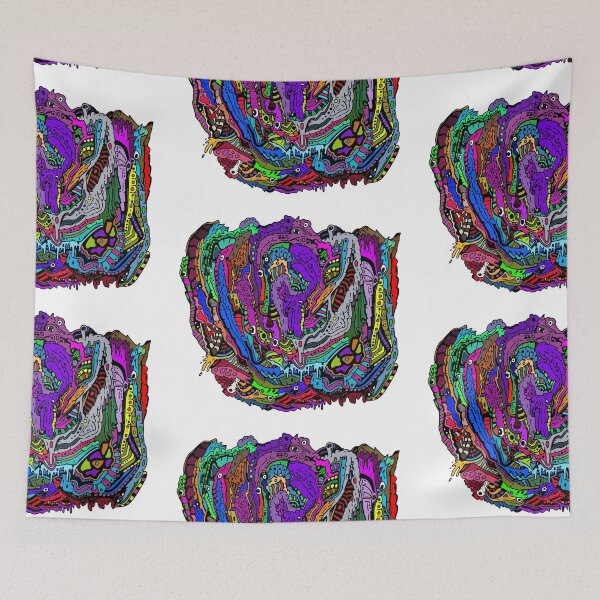 Item preview, A Psychonaut's Headcold, Colored Psychedelic Art designed and sold by kuhneegit.