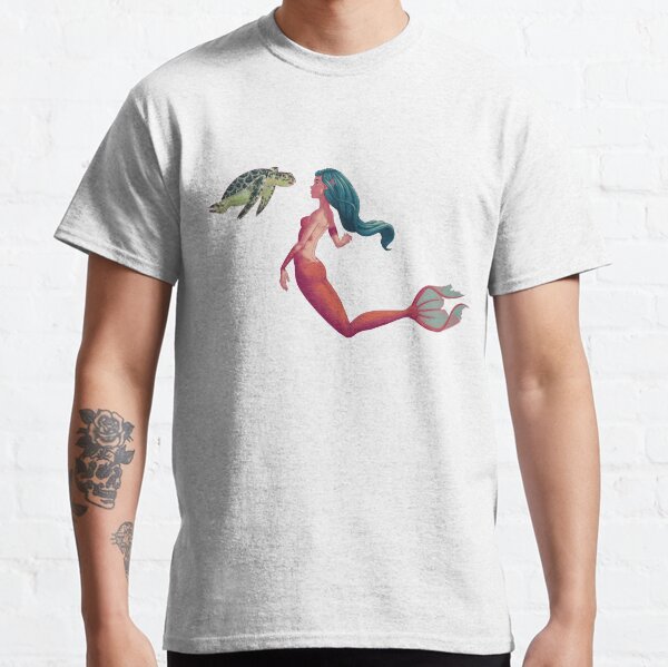 Mermaid and Turtle Classic T-Shirt