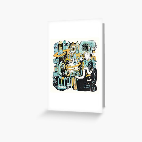 Welcome my son, welcome to the machine Greeting Card