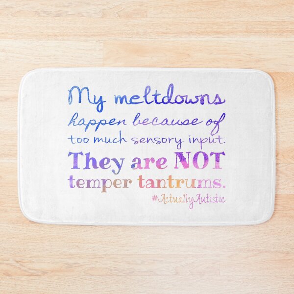 Item preview, #ActuallyAutistic Meltdowns designed and sold by NatLeBrunDesign.