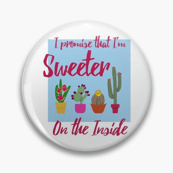 Item preview, Sweeter - Cute Cactus Design designed and sold by LoonyMoonyProds.