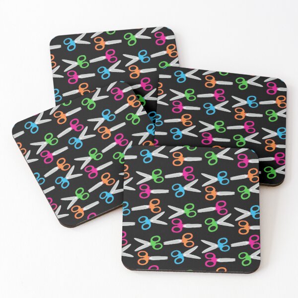 Item preview, Cool Hair Stylist Neon Scissors Pattern designed and sold by Epic Love Designs.