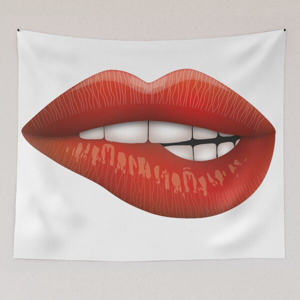 Item preview, Funny sexy mouth red lips designed and sold by Twinstyle.