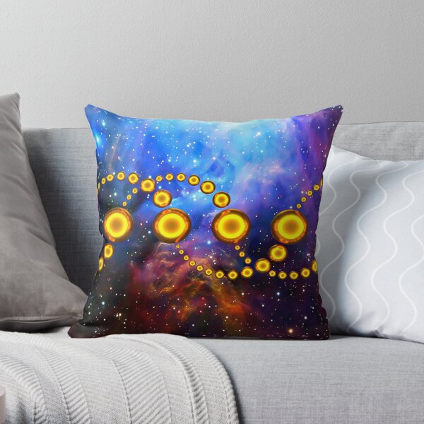 DNA Cropcircle Throw Pillow