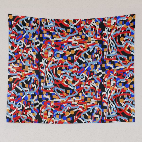 Item preview, Abstract multicolor laberinto designed and sold by eliso silva.