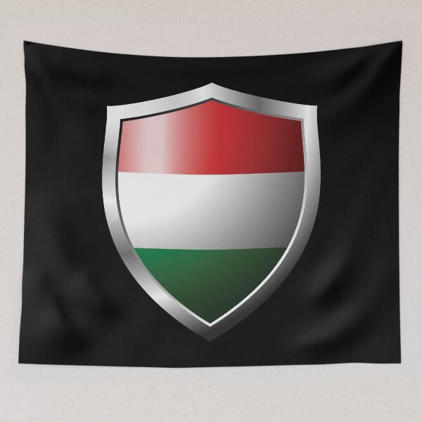 Item preview, Strong Hungary Flag Shield Country designed and sold by HelloFromAja.
