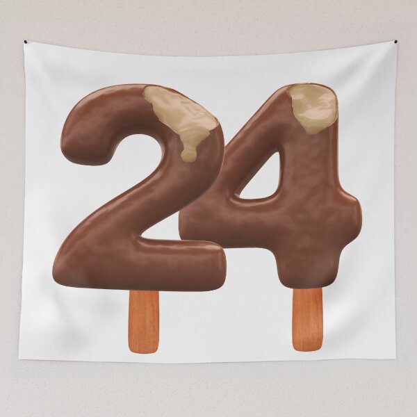 Item preview, 24 Ice Cream Twenty Four Number 3d Chocolate designed and sold by HelloFromAja.