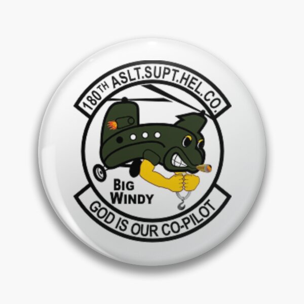 Item preview, US Army 180th Assault Support Helicopter Company Big Windy Sticker designed and sold by MilitaryPlus.