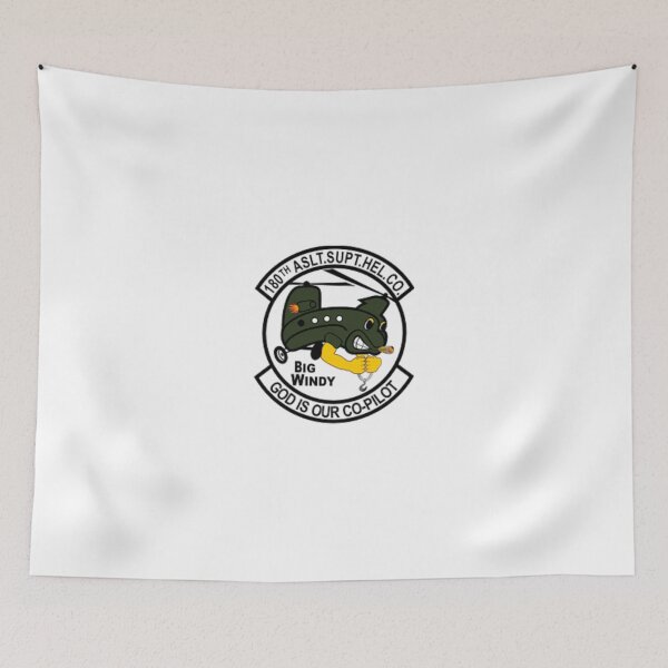Item preview, US Army 180th Assault Support Helicopter Company Big Windy Sticker designed and sold by MilitaryPlus.