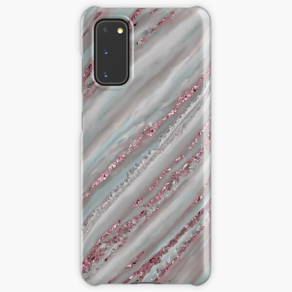 Glamour Stripes Marble Rosegold Samsung Galaxy Snap Case