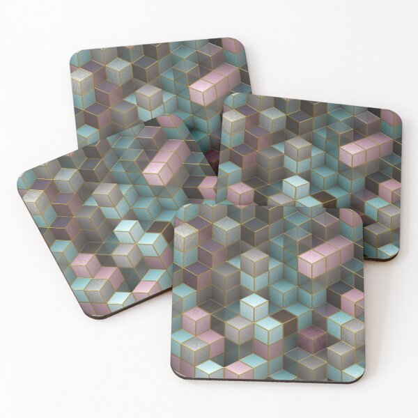Item preview, Pastel 3D Cubes designed and sold by artsandsoul.