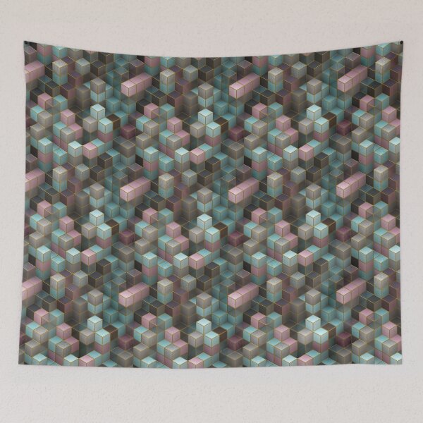Item preview, Pastel 3D Cubes designed and sold by artsandsoul.
