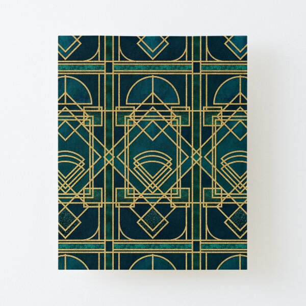Art Deco Elegant Gatsby Style Canvas Mounted Print