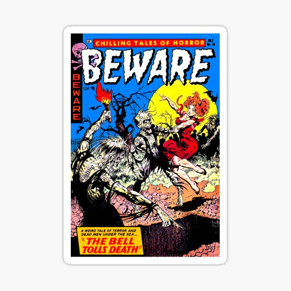 Beware Comic Sticker
