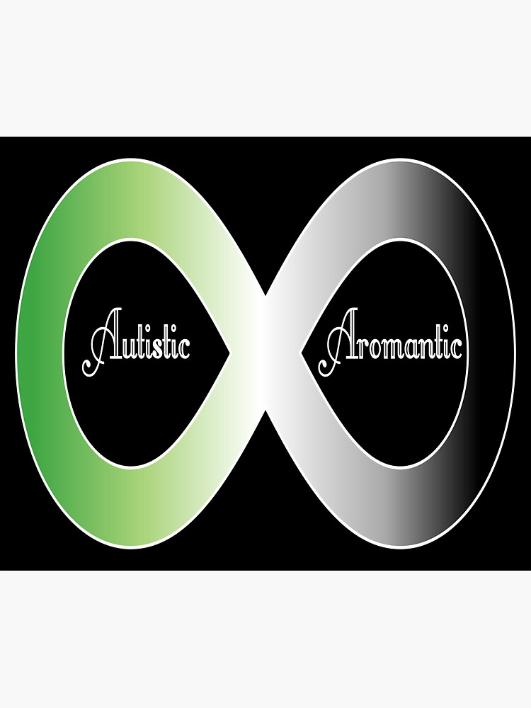 Aromantic Autistic Infinity Sign Aro Pride Autism Pride Sticker By Bitterbluepine Redbubble 9152