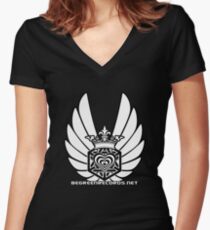 Winged Tetra Knot Heart 1 April 2012 BGR Women's Fitted V-Neck T-Shirt