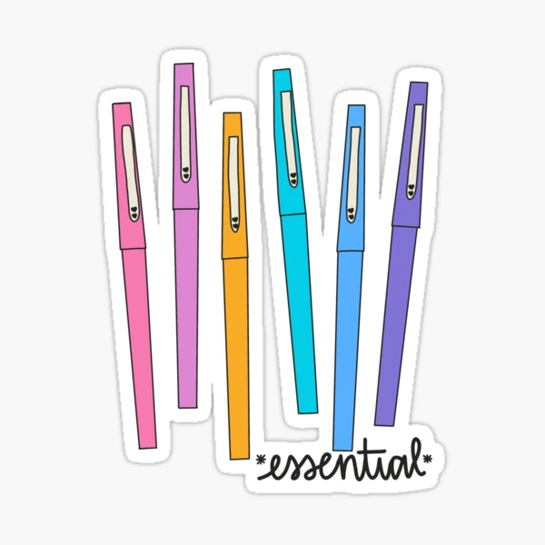 Flair Pens - Teach the Rainbow Sticker for Sale by schoolpsychlife