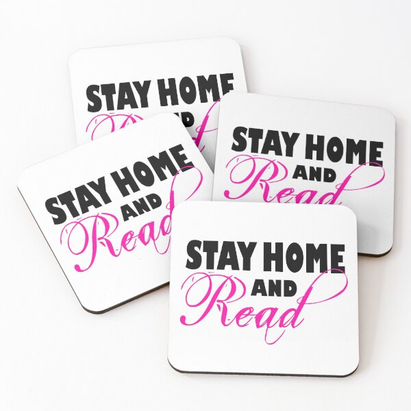 Item preview, Stay Home and Read - Pink designed and sold by Cosmic Cutenesss.