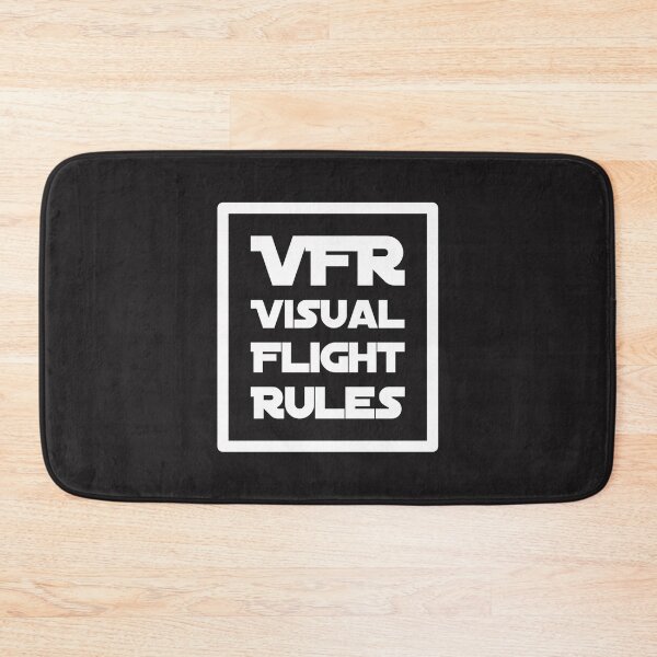 Item preview, VFR Visual Flight Rules with light lettering designed and sold by HazardusAttitud.
